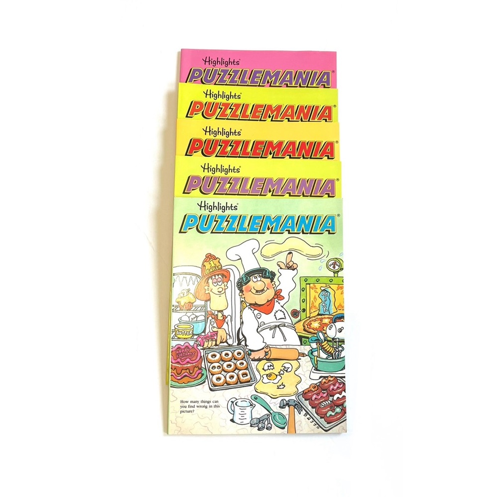 Puzzlemania Work Books Set of 5 by Highlights